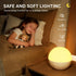 BYSYGLOBE Dimmable 16 5 Night Light, Touch Lamp for Bedroom, RGB Colors, Brightness, Portable Rechargeable Bedside