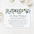 5.5x4.25 In Loving Memory Funeral Thank You Cards with Leaves, Flat Personalized Sympathy Bereavement Notes
