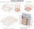Sorbus 5-Piece Desk Organizer Set, Rose Gold Accessories Includes Pencil Cup Holder, Letter Sorter, and More for Home