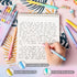 Gel Pens, 6 Pcs Smooth Writing Pens No Bleed & Smear, Black Ink Cute Pens Fine Point (0.5mm), Retractable Aesthetic Journaling Pens School Office Supplies for Women & Men by Drawdart
