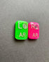 Alisha Goes Crafty BB Xray Markers, Rectangle, Mitchell Markers, Positioning BB's, Glitter, Initials