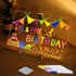 LED Note Board with Colors - Acrylic Dry Erase Board with Light, Glowing Message Marker Board for Kids with Stand