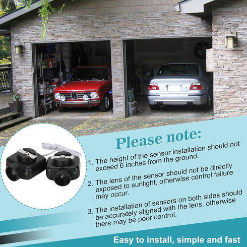 Jisculo 1 HAE00002 LSO50 LDO33 LDO50,Linear for Linear Garage Door Opener Sensors Beam Eyes Kit,Compatible with Linear