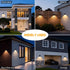 IP65 2 30H -2 Pack Solar Wall Light Outdoor, Radar Motion Sensor Lights Dawn Lighting Wall Sconce Waterproof Solar