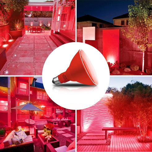 Gonhom PAR38 Outdoor,Dimmable Bulbs,20W(Equivalent 200W),E26 Bulb Halloween,Christmas,2 Pack Flood Lights LED Flood