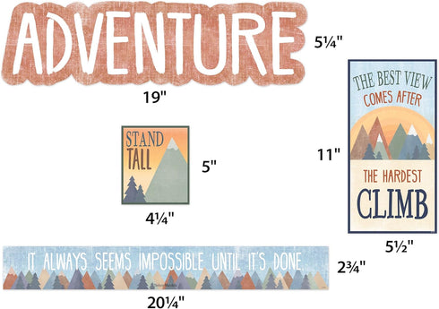 Teacher Created Resources Moving Mountains Let The Adventure Begin Mini Bulletin Board