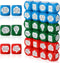 CHENGU 24pcs Reading Comprehension Cubes 3 Colored Language Reading Manipulatives Learning Cube Question
