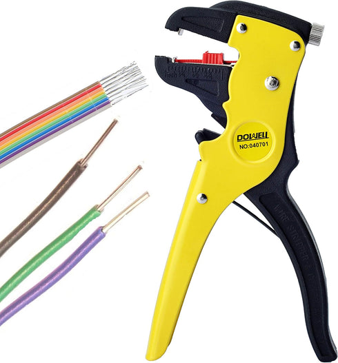 DOWELL Wire Stripping Tool, Wire Stripper Cutter for Flat Ribbon Cable, 14-24AWG
