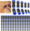 100 Pcs Quick Connect Air Hose Fittings Kit, 5/32" to 1/2" Inch Push Connectors for 4-12 mm OD Tube