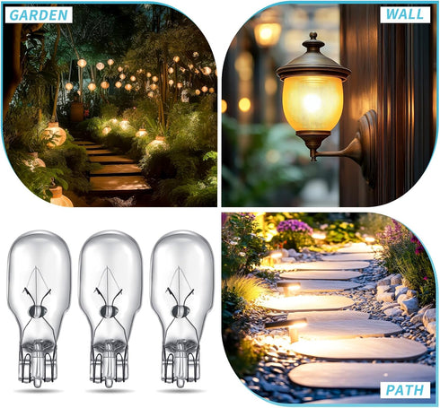 T5 Bulbs 12 4 Bulbs (30 Riakrum Landscape Light Volt Watt Landscape Lighting Low Voltage Wedge Base Replacement Lamp