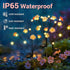 PEVOROS (2 Pack) Solar Garden Lights, Warm White LED Swaying Solar Flowers Light for Outside, Waterproof Garden Decor