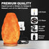 Elvissmart Dimmer 7-11 LBS Natural Himalayan Pink Salt Lamp, Crystal Salt Lamp Night Light with Real Wood Base, (ELT