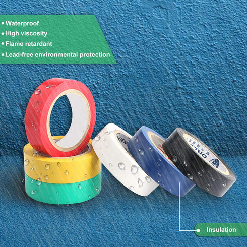 PASOW 6 pcs General Purpose Electrical Tape, PVC Electrical Wire Insulating Tape in Assorted Colors