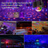 YINPKTEO 6 Party Lights Disco Ball Light,Dj Disco Light Sound Activated LED Light Colors for Home Room Dance Parties