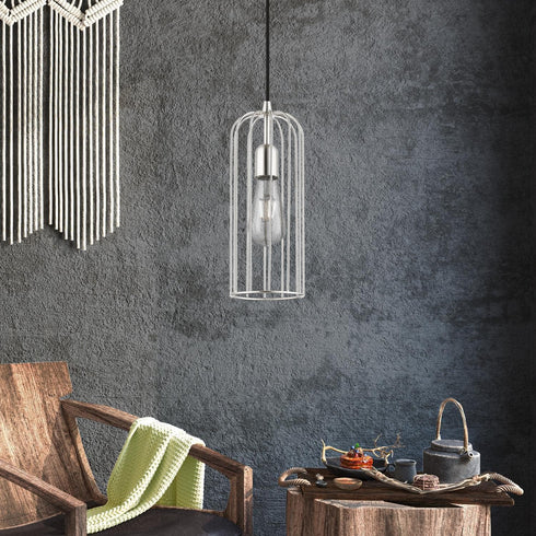 1 (49713-91) Livex Lighting Glenbrook Light Pendant in Brushed Nickel