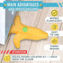 Cute Banana Door Stopper, Decorative Non-Slip Door Stoppers for Home, Office, or Hotel, 7.48" x 5.9" x 1.26"