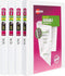 Avery Durable View 3 Ring Binder, 1/2 Inch Slant Rings, 4 White Binders (03362)