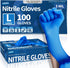 Medical Nitrile Exam Gloves, 5 mil Chemo-Rated Powder-Free Food Safe Cleaning Disposable Gloves, Blue, 100/1000Pcs