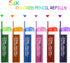 HESTYA 360 Pcs 0.7 mm HB Black Mechanical Pencil Lead Refills, 7 Assorted Colors with Dispensers