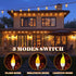 Kakolvan E12 Bulbs 3 Bulbs (2 Pack) LED Flickering Candelabra Flame Effect Light - Modes Flicker Chandelier Candle Fire