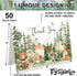 50 Pack 4 6 Inch FYSUIMU Woodland Thank You Cards Watercolor Mountain Forest Woodland Animal Greeting Cards