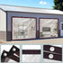 Ouckkhey 12x12 Grommets Clear Tarp Waterproof Tarps Heavy Duty Plastic Tarp with Clear Vinyl Tarps for Outdoor Patio