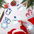 Whaline 24Pcs Christmas Sticky Notes, 12 Designs, Winter Cartoon Self-Stick Notepads for Xmas Work Study