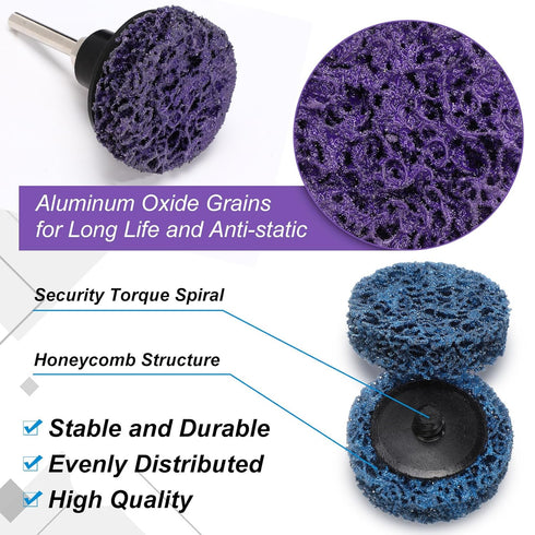 150 2 Inch Macarrie Pcs Surface Conditioning Sanding Discs Quick Change Fine Medium Coarse Sanding Pads Die Grinder