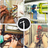 150 Pieces 3/8-1/2 Inch Non-Metallic Button Push-in Cable Connector, Plastic Electrical Conduit Fittings for Junction