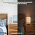 Bolaz Small Table Lamp for Bedroom Blue Small Floral Pattern Table Lamp Nightstand Lamp for Livingroom Office Reading