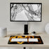 HFDSIFBUJ 30"x 16",Non-Slip Sunflower Bouquet Yellow Flowers Large Desk Mat Rubber Gaming Mouse Pad for Keyboard Office