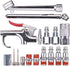 WYNNsky Air Tool and Compressor Accessory Kit: 1/4 Inch NPT 17 Piece Air Hose Fittings with Blow Gun