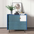 Yancorp 10ft Textured Fabric Teal Blue Wallpaper, Faux Grasscloth Green Peel and Stick