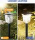 2 Pack,Adjustable IP65 Super Bright Solar Outdoor Lights for Pathway Powered Warm&Cool White,Waterproof Solar Garden