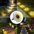16 8pack) NFESOLAR Solar Lights Outdoor with LEDs, Bright Solar Ground Lights Outdoor Waterproof Solar Disk Lights