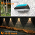 10 IP65 4 Pack Ellasay Solar Fence Lights Outdoor: Solar Powered Deck Light - Lighting Modes with RGB - Waterproof