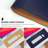Leather Desk Pad Protector, Large Non-Slip Office Desk Mat with Natural Cork & PU Leather, Blue (47in*23.7in)