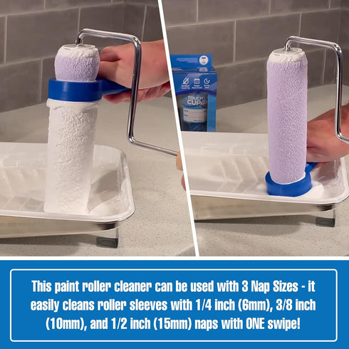 Touch Up Cup Roller Saver Paint Roller Cleaner Tool, House Painting Supplies, 1 Pack