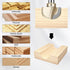 1" Set 1/4 Inch HUHAO Cutting Diameter Cove Box Round Nose Router Bit Shank, Carbide Tipped Core Box Router Bit