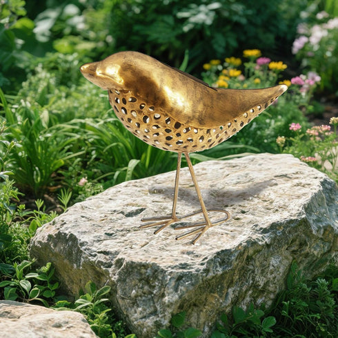2-Pack YOSION Solar Garden Bird Lights, Metal Decorative Figurines, Outdoor Path Lighting for Yard and Patio