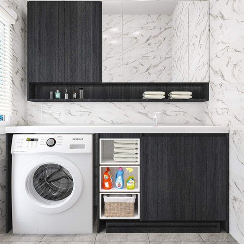 WESTICK Black Peel and Stick Wallpaper for Countertops, Vinyl Countertop Peel and Stick Contact Paper for Cabinets