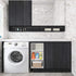 WESTICK Black Peel and Stick Wallpaper for Countertops, Vinyl Countertop Peel and Stick Contact Paper for Cabinets