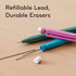 U Brands U-Eco Recycled Mechanical Pencils, Set of 12, Speckled Brights, Medium Tip (0.7 mm) Lead