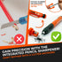 THORVALD New 2-in-1 Carpenter Pencils with Finger Grip, Includes 7 Leads + Sharpener, Best Marking Tools