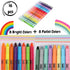 Mr. Pen Gel Highlighters - 16 Pcs (8 Pastel & 8 Vibrant) Assorted Colors, No Bleed Bible Highlighters