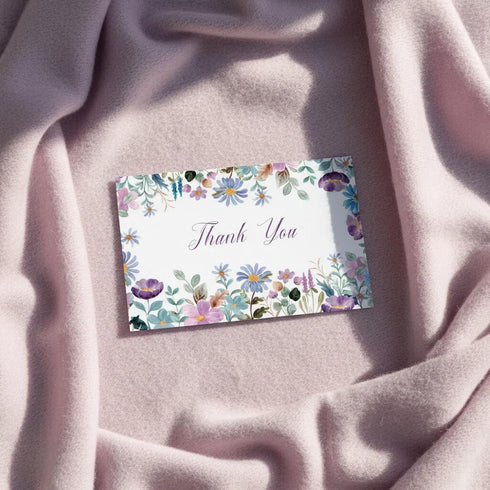 BZHTRMK 20PCs, 4 6 inch. Elegant Floral Surrounded Thank You Cards with Envelopes, Warm Appreciation, Blank Inside