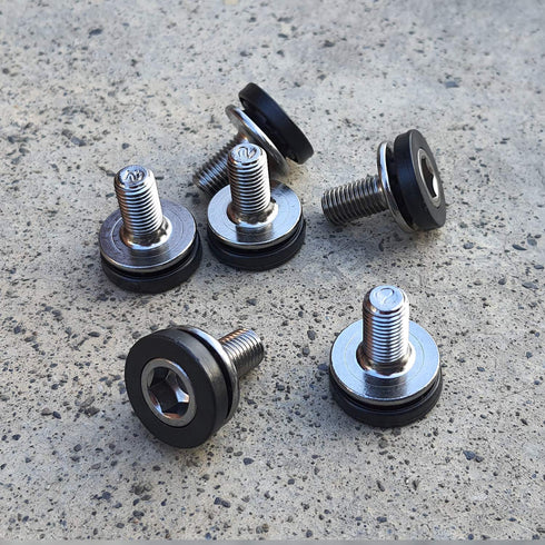 ONIPAX Pack of 6 Bike Hex Crank Arm Bolts 8mm x 15mm