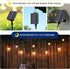 33 100 8 Solar String Lights Outdoor with Remote Waterproof Feet LED Solar Patio Lights USB Rechargeable Light Modes