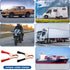 4 Pcs Insulated Alligator Clips, 50A Heavy Duty Clamps, Black Red Boot for Automotive Battery Testing