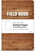 Elan Publishing Company Field Notebook/Pocket Journal - 3.5"x5.5" - Wood Pattern - Dot Graph Memo Book - Pack of 5